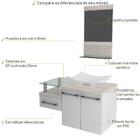 Conjunto Balcão C/cuba F44 E Espelheira Legno 831