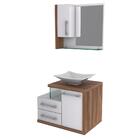 Conjunto Balcão C/cuba L38 E Espelheira Legno 650