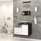 Conjunto Balcão C/cuba L38 E Espelheira Legno 651