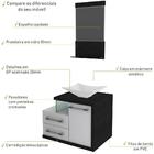 Conjunto Balcão C/cuba L38 E Espelheira Legno 651