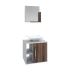 Conjunto Balcão C/cuba L38 E Espelheira Soft 500