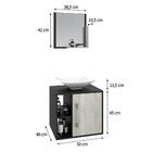 Conjunto Balcão C/cuba L38 E Espelheira Soft 500