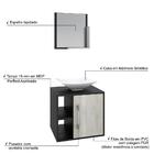 Conjunto Balcão C/cuba L38 E Espelheira Soft 500