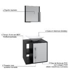 Conjunto Balcão C/cuba L38 E Espelheira Soft 500