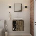 Conjunto Balcão C/cuba L38 E Espelheira Soft 500