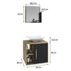 Conjunto Balcão C/cuba L38 E Espelheira Soft 500