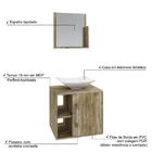 Conjunto Balcão C/cuba L38 E Espelheira Soft 500