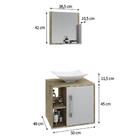 Conjunto Balcão C/cuba L38 E Espelheira Soft 500