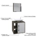 Conjunto Balcão C/cuba L38 E Espelheira Soft 500