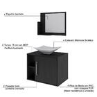 Conjunto Balcão C/cuba L38 E Espelheira Soft 600