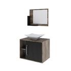 Conjunto Balcão C/cuba L38 E Espelheira Soft 600