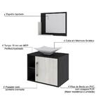 Conjunto Balcão C/cuba L38 E Espelheira Soft 600