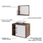 Conjunto Balcão C/cuba L38 E Espelheira Soft 600