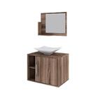 Conjunto Balcão C/cuba L38 E Espelheira Soft 600