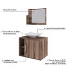 Conjunto Balcão C/cuba L38 E Espelheira Soft 600