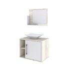 Conjunto Balcão C/cuba L38 E Espelheira Soft 600