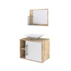 Conjunto Balcão C/cuba L38 E Espelheira Soft 600