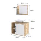 Conjunto Balcão C/cuba L38 E Espelheira Soft 600