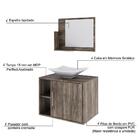 Conjunto Balcão C/cuba L38 E Espelheira Soft 600