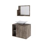 Conjunto Balcão C/cuba L38 E Espelheira Soft 600