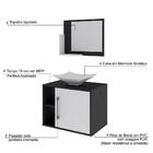 Conjunto Balcão C/cuba L38 E Espelheira Soft 600