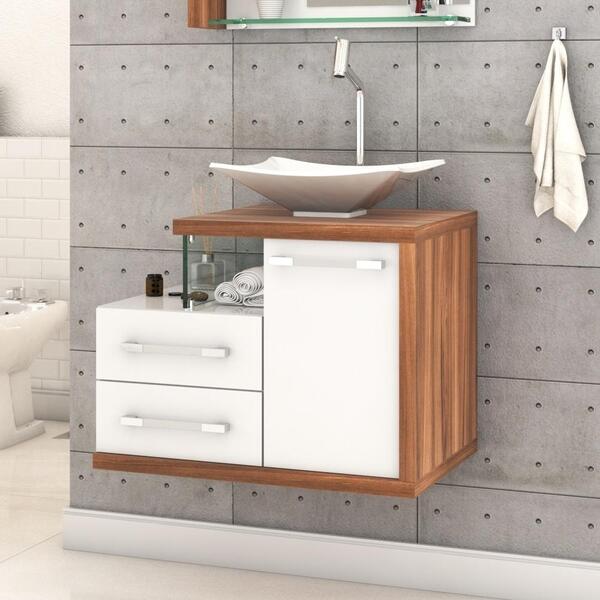 Conjunto Balcão C/cuba L38 Legno 650