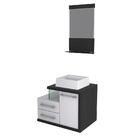 Conjunto Balcão C/cuba Q32 E Espelheira Legno 651