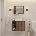 Conjunto Balcão C/cuba Q32 E Espelheira Soft 600