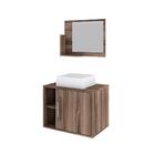 Conjunto Balcão C/cuba Q32 E Espelheira Soft 600