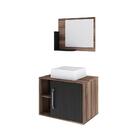 Conjunto Balcão C/cuba Q32 E Espelheira Soft 600