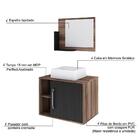 Conjunto Balcão C/cuba Q32 E Espelheira Soft 600