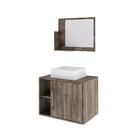 Conjunto Balcão C/cuba Q32 E Espelheira Soft 600