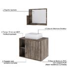 Conjunto Balcão C/cuba Q32 E Espelheira Soft 600