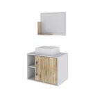 Conjunto Balcão C/cuba Q32 E Espelheira Soft 600