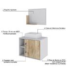 Conjunto Balcão C/cuba Q32 E Espelheira Soft 600