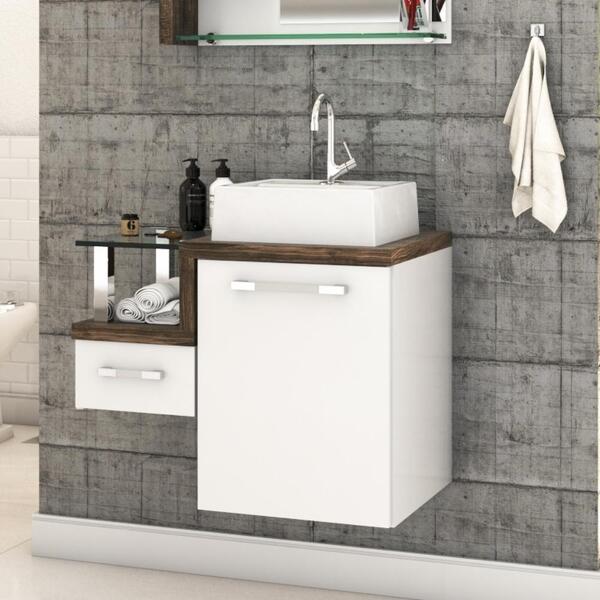 Conjunto Balcão C/cuba Q32 Legno 630