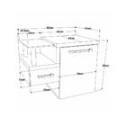 Conjunto Balcão C/cuba Q32 Legno 630