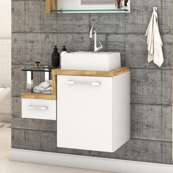 Conjunto Balcão C/cuba Q32 Legno 630