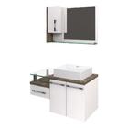 Conjunto Balcão C/cuba Q39 E Espelheira Legno 830