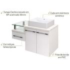 Conjunto Balcão C/cuba Q39 Legno 830