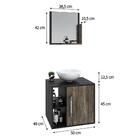 Conjunto Balcão C/cuba R30 E Espelheira Soft 500