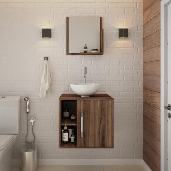 Conjunto Balcão C/cuba R30 E Espelheira Soft 500