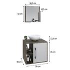 Conjunto Balcão C/cuba R30 E Espelheira Soft 500