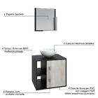 Conjunto Balcão C/cuba R30 E Espelheira Soft 500