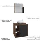 Conjunto Balcão C/cuba R30 E Espelheira Soft 500