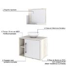 Conjunto Balcão C/cuba R30 E Espelheira Soft 600