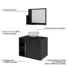 Conjunto Balcão C/cuba R30 E Espelheira Soft 600