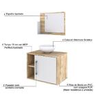 Conjunto Balcão C/cuba R30 E Espelheira Soft 600