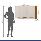 Conjunto Balcão Com Tampo 2 Portas 3 Gavetas E 2 Armários Aér