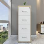 Conjunto Balcão E Arquivo Berlim Carvalho Branco